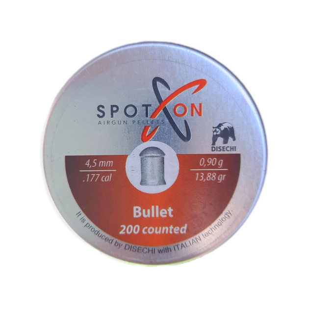 Кулі Spoton Bullet 4.5 мм, 0.90 г, 200 шт - зображення 1