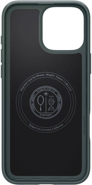 Etui Spigen Thin Fit Apple iPhone 16 Pro abyss green ACS08109 (8809971230216) - obraz 6