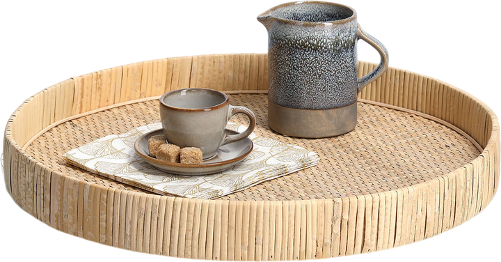 Таця декоративна Zeller Rattan 40 см (4003368251714) - зображення 3