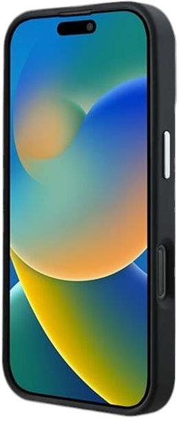 Панель Guess Hardcase Grained Triangle MagSafe для Apple iPhone 16 Pro Black (GUHMP16LPGTSPSK) - зображення 5