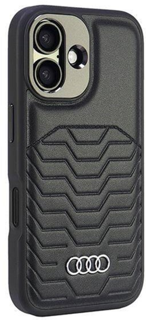 Etui Audi Synthetic Leather z MagSafe do Apple iPhone 16 Black (6955250227605) - obraz 3