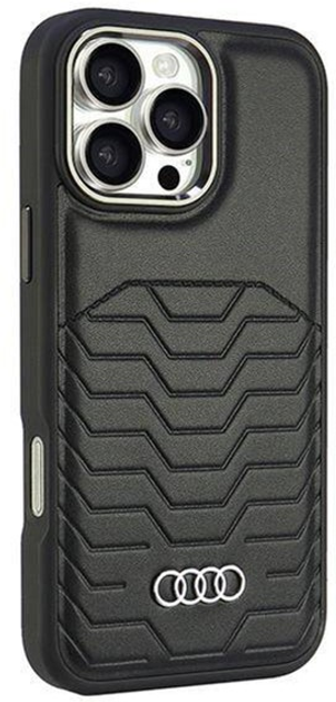 Панель Audi Synthetic Leather з MagSafe для Apple iPhone 16 Pro Max Black (6955250227636) - зображення 2