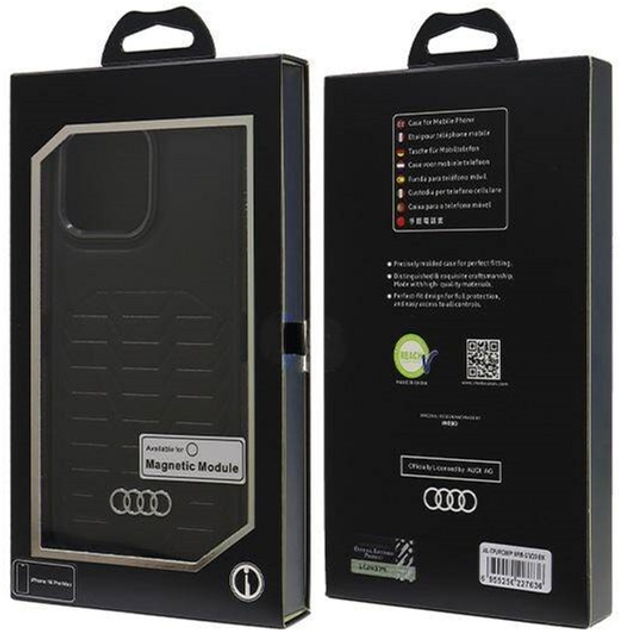 Etui Audi Synthetic Leather z MagSafe do Apple iPhone 16 Pro Max Black (6955250227636) - obraz 7
