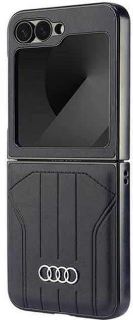 Панель Audi Synthetic Leather з MagSafe для Samsung Galaxy Z Flip 6 Black (6955250228299) - зображення 2