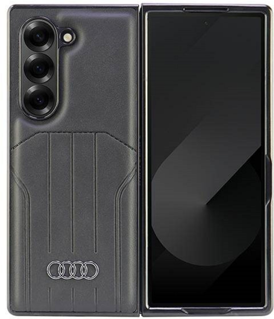 Панель Audi Synthetic Leather з MagSafe для Samsung Galaxy Z Fold 6 Black (6955250228282) - зображення 1