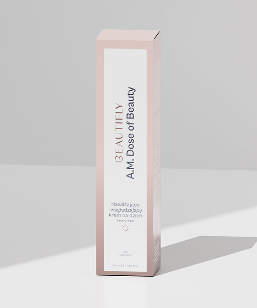 Крем для обличчя Beautifly A.M. Dose of Beauty зволожуючий з гіалуроновою кислотою 50 мл (5903003702092) - зображення 3