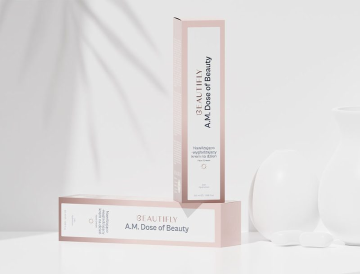 Крем для обличчя Beautifly A.M. Dose of Beauty зволожуючий з гіалуроновою кислотою 50 мл (5903003702092) - зображення 4