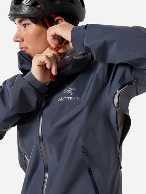 Kurtka wiatrówka męska z kapturem Arc'teryx X000007082-BLACK-SAP L Granatowa (623555303022) - obraz 4