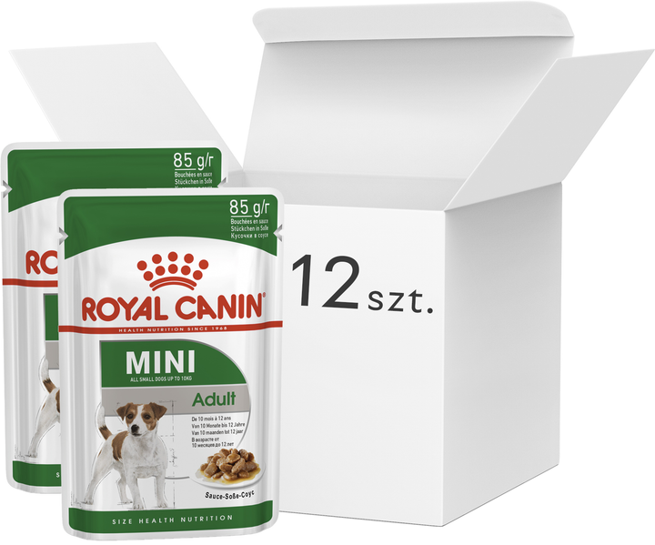 Вологий корм для собак Royal Canin Mini 12 пакетиків по 85 г (9003579008249) - зображення 1