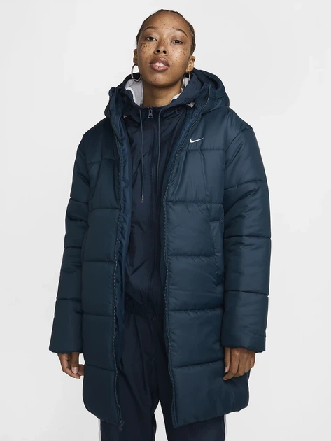Куртка зимняя длинная женская Nike W Nsw Tf Snfl Nk Clsc Prka