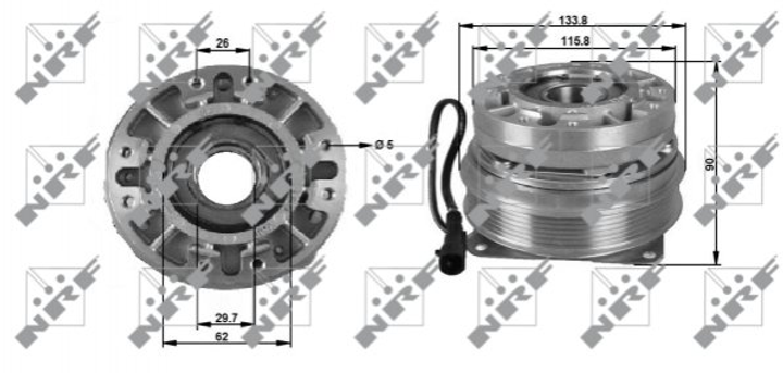 Віскомуфта вентилятора IVECO 5801480322 - зображення 1