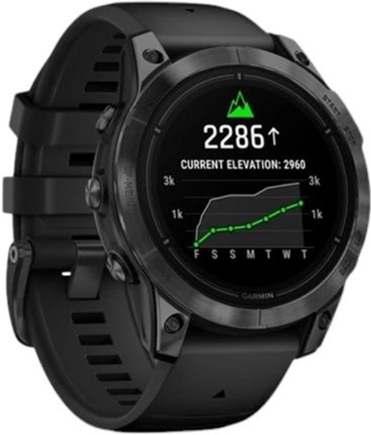 Смарт-годинник Garmin epix Pro (Gen 2) Standard Edition 47 mm Slate Grey with Black Band (010-02803-01) - зображення 3