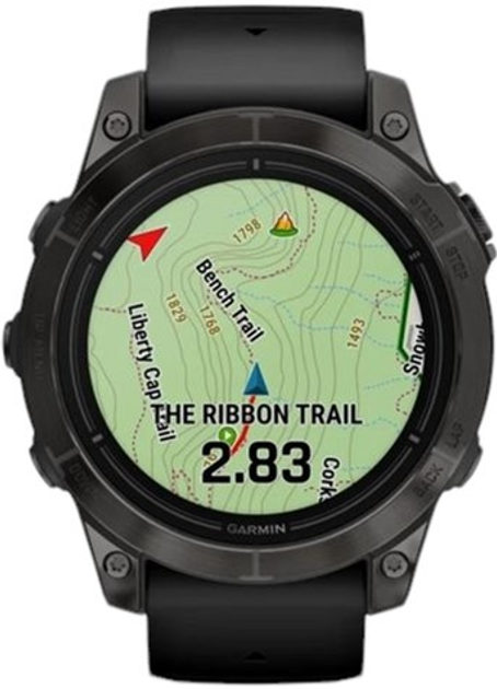 Смарт-годинник Garmin epix Pro (Gen 2) Standard Edition 47 mm Slate Grey with Black Band (010-02803-01) - зображення 7