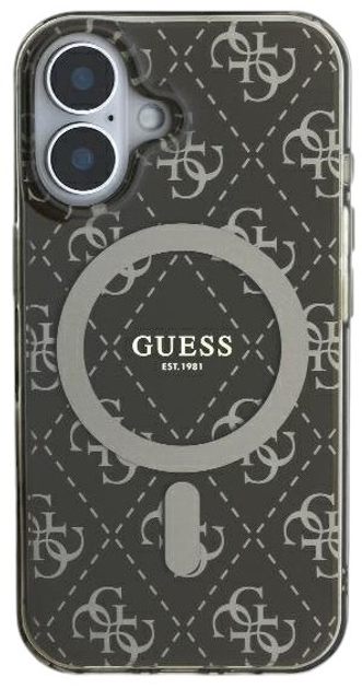 Etui Guess Hardcase IML 4G MagSafe do Apple iPhone 16 Plus Brown (GUHMP16MH4DTEW) - obraz 3