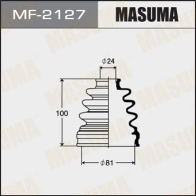 Пыльник ШРУСа MASUMA MF2127 Toyota Corolla, Auris; Nissan Leaf, Juke, Primera 44315SL5003, 1N0622540, 392419Y087 - изображение 1