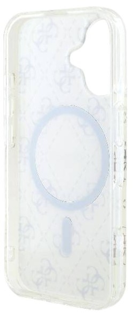 Панель Guess Hardcase IML 4G MagSafe для Apple iPhone 16 White (GUHMP16SH4DTEH) - зображення 7