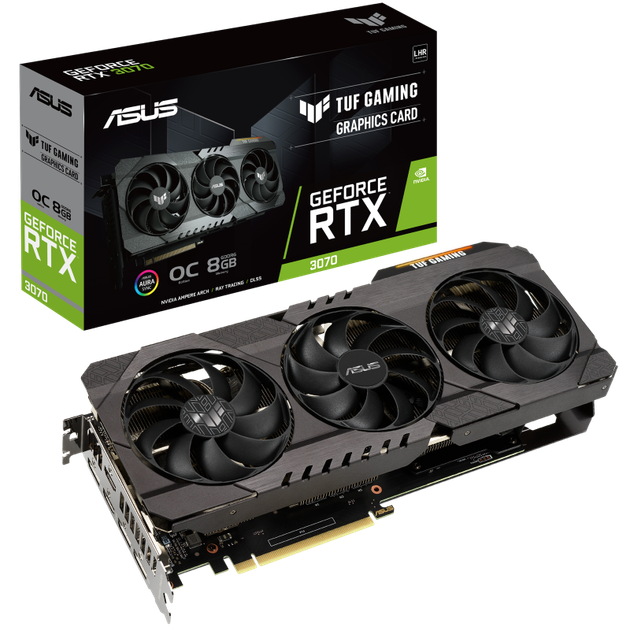Відеокарта GeForce RTX 3070 8GB Asus TUF Gaming - зображення 1