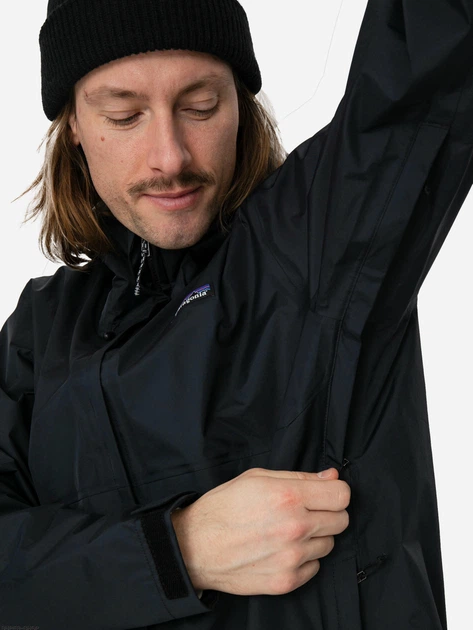 Вітровка чоловіча Patagonia Torrentshell 3L Jacket 85241-BLK XL Чорна (195699586918) - зображення 4