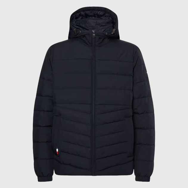 Kurtka jesienna męska pikowana Tommy Hilfiger MW0MW29010-BDS S Czarna (8720642541465) - obraz 5