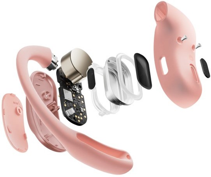 Słuchawki bezprzewodowe Shokz OpenFit Air Pink (810092678687) - obraz 4