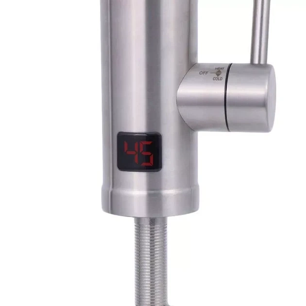 Кран електричний водонагрівач WEZER SDR-C10T хром (1030660) - зображення 5