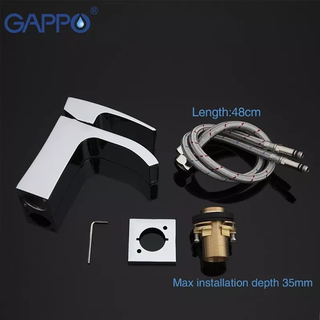 Смеситель для умывальника GAPPO G1007-1, хром - Фото 5 Смеситель для умывальника GAPPO G1007-1, хром - изображение 5