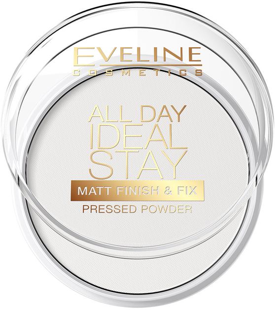 Puder do twarzy Eveline Cosmetics All Day Ideal Stay Matt Finish & Fix Matujaco-utrwalajacy 60 White 12 g (5901761936056) - obraz 2