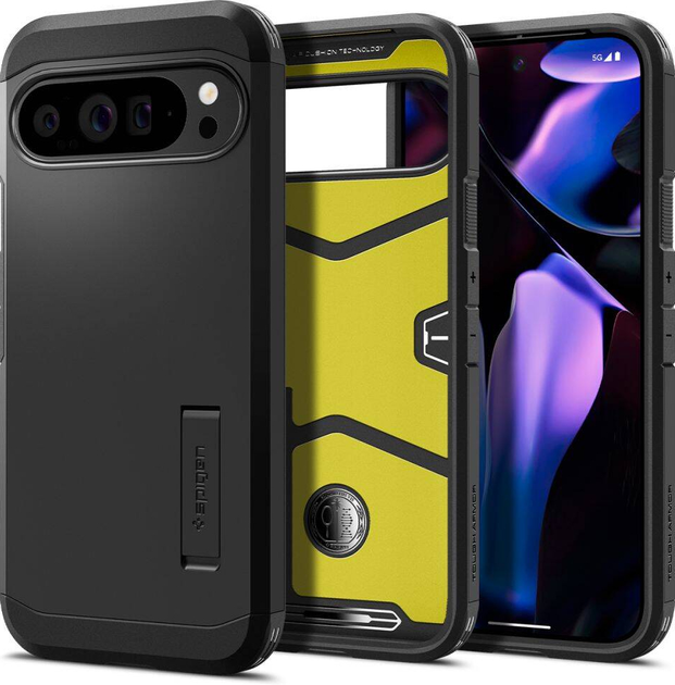 Etui Spigen Tough Armor Google Pixel 9 Pro XL czarny/black ACS07726 (8809971226653) - obraz 2