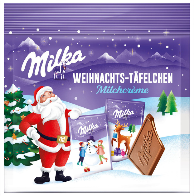 Набор Рождественский Milka Молочные шоколадки мини 150 г (7622210226303 ...