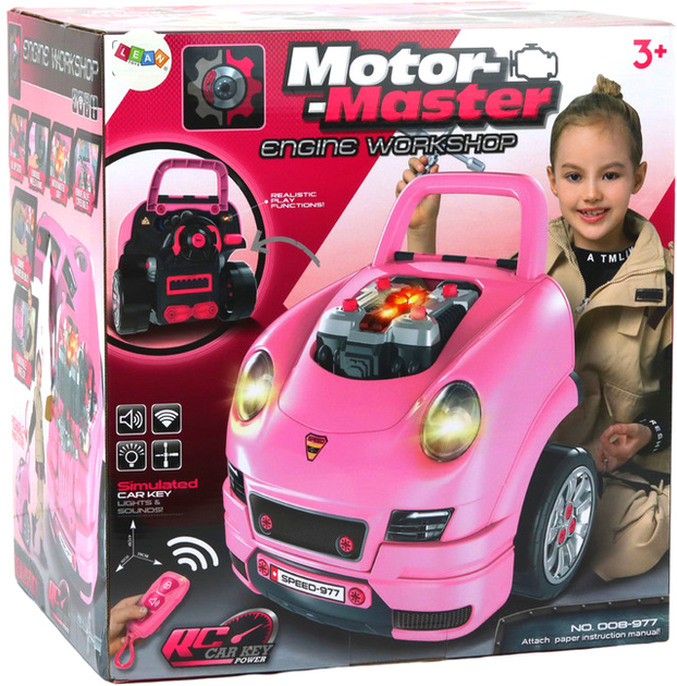 Набір майстра LEAN Toys Motor-Master Engine Workshop Рожевий (5905991000099) - зображення 5