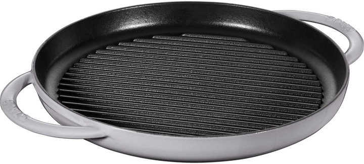 Patelnia grillowa Staub z dwoma uchwytami grafitowa 30 cm (3272340024658) - obraz 1