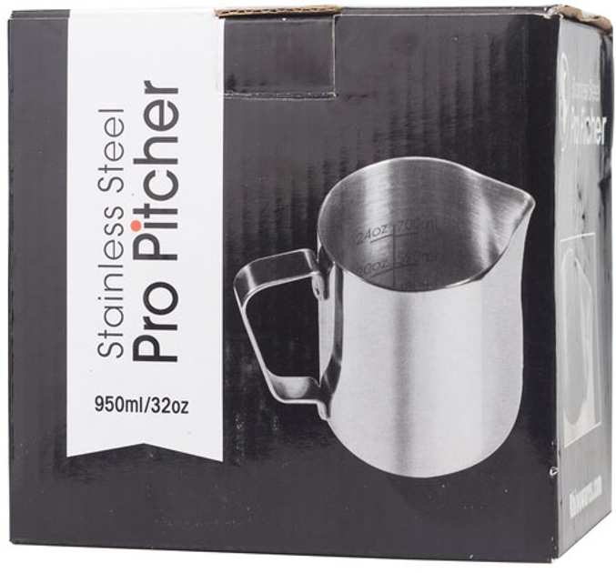 Глечик для молока Rhino Coffee Gear Pro Pitcher Сріблястий 950 мл (799439358034) - зображення 3