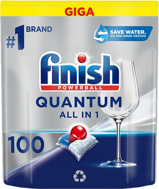 Tabletki do zmywarek Finish Quantum All in 1 100 szt (5908252012107)  - obraz 1