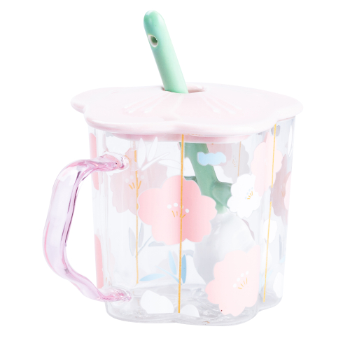 Чашка дитяча з принтом та кришкою з ложкою, рожевий(HP7213P)(WB) - изображение 5