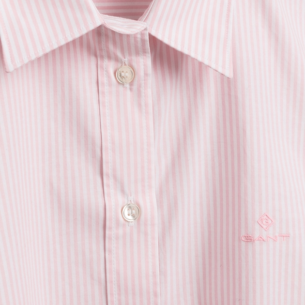 Сорочка жіноча GANT Banker Stripe Stretch Broadcloth 4320051 40 Рожева (7325705360260) - зображення 5