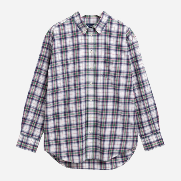 Сорочка GANT Flannel Check Relaxed Shirt 4300052 46 White (7325705876600) - зображення 7