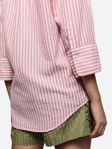 Сорочка жіноча GANT Pp Seersucker Shirt 4311127 38 Рожева (7325705730957) - зображення 4