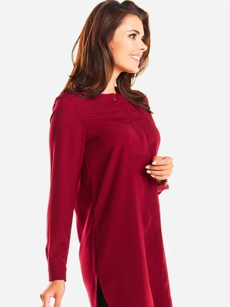 Tunika damska Awama A236 S Bordowa (5902360524545) - obraz 7