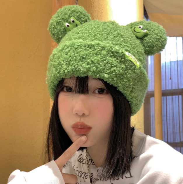 Шапка Куроми, аниме Frog Пепе (Kuromi ) геншен, манги, hello kitty, Санріо Кітті, Мелоди зеленый (AN)26382 - изображение 4