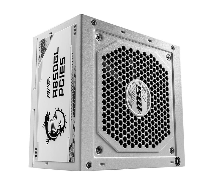 Блок питания MSI A850GL 850W 80 Plus Gold ATX 3.0 (MAG A850GL PCIE5 WHITE) EU - изображение 5