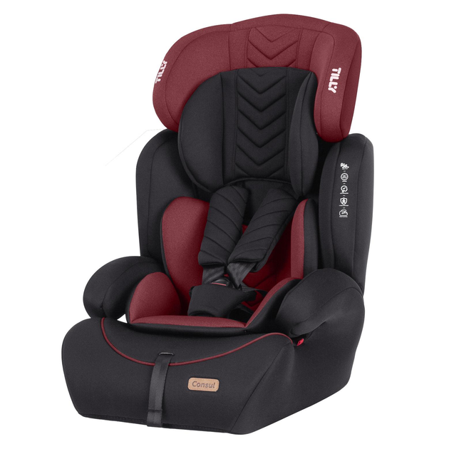 Автокресло детское TILLY Consul T-531/4 Red группа 1/2/3 вес 9-36 кг - изображение 1