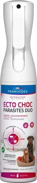 Mgiełka przeciwpasożytnicza dla psów i kotów Francodex Ecto Choc Parasites Duo 290 ml (3283021724743) - obraz 1