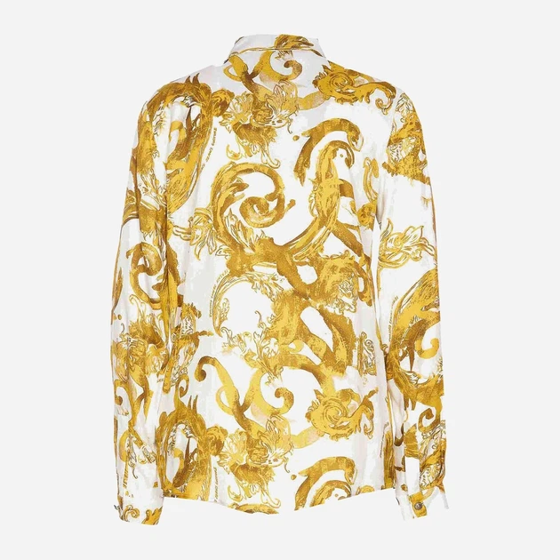 Koszula damska Versace Jeans Couture vjc76hal201ns407g03 42 Biały/Żółty (8052019658606) - obraz 3