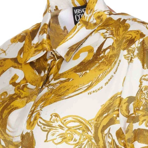 Koszula damska Versace Jeans Couture vjc76hal201ns407g03 42 Biały/Żółty (8052019658606) - obraz 4