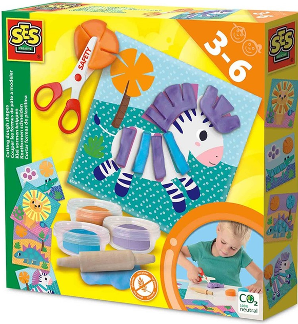 Набір для творчості Ses Creative Cutting Dough Shapes (8710341146405) - зображення 1