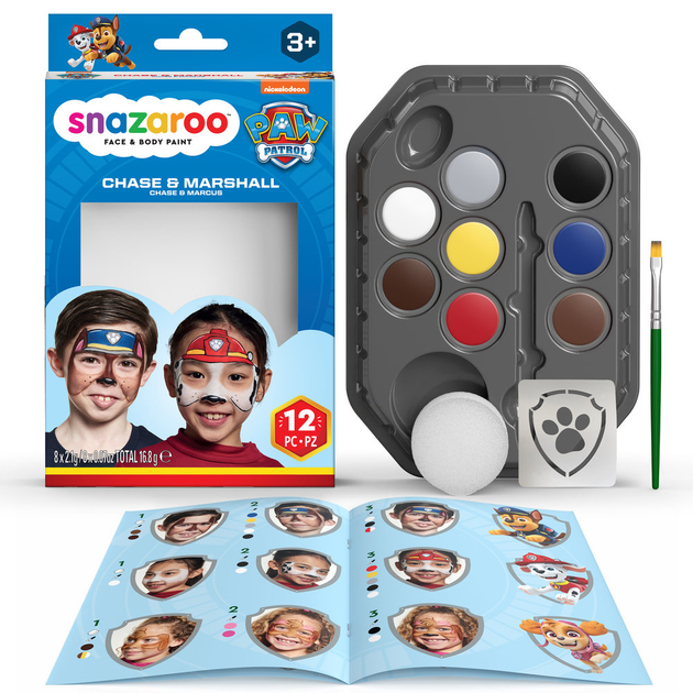 Zestaw Snazaroo Paw Patrol do makijażu Chase i Marshall (766416101815) - obraz 1