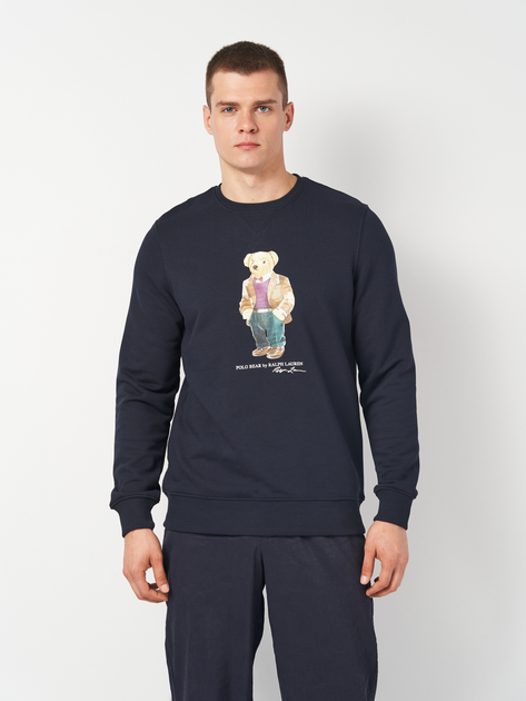 Акція на Світшот чоловічий Polo Ralph Lauren 11372.3 M Темно-синій від Rozetka