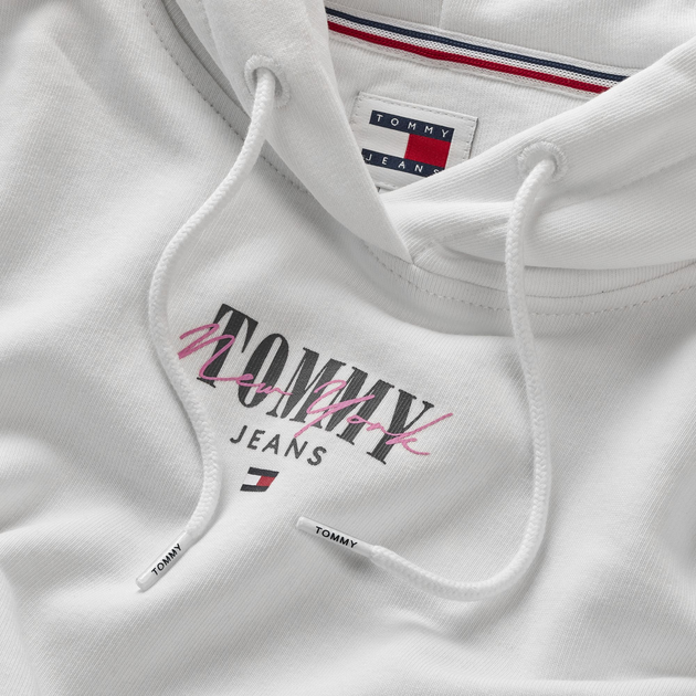 Худі жіноче Tommy Jeans DW0DW17797-YBR XS Біле (8720646681105) - зображення 6