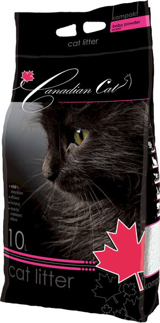 Бентонітовий наповнювач для котячих туалетів Canadian Cat Baby Powder 10 л (5905397018001) - зображення 1