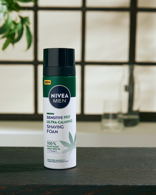 Піна NIVEA для гоління Sensitive PRO Ultra-Calming 200 мл - Фото 4 Піна NIVEA для гоління Sensitive PRO Ultra-Calming 200 мл - зображення 4